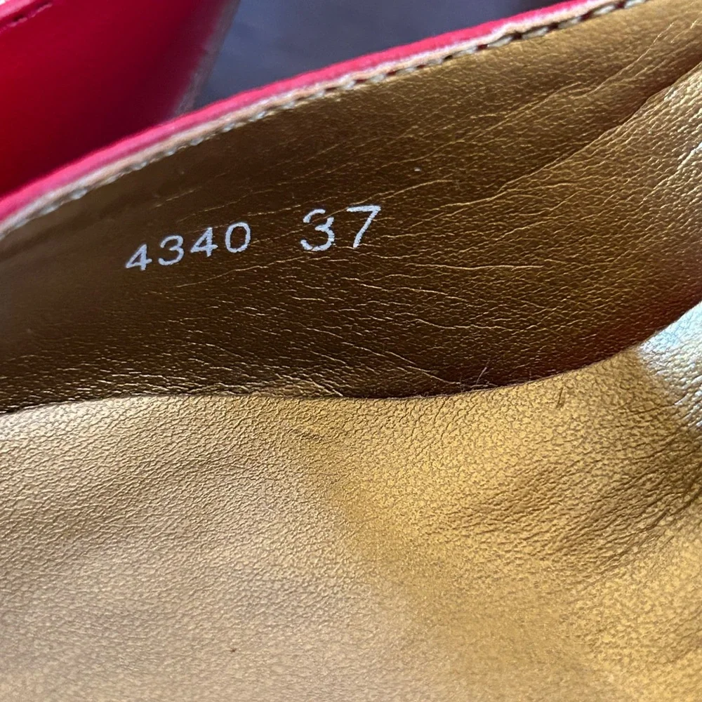 Vintage NWOT Fornarina Red Heels with ankle strap - Picture 12 of 13